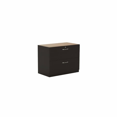 MAYLINE 36" W Lateral File Cabinet, Mocha, Letter/Legal ACLF36LDC